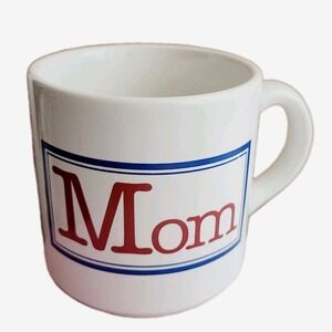 Vintage 80s Mom Mug Doug Wilson Houze Capital M Mother's Day retro diner 8-10oz.